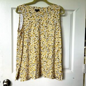 Yellow print top size L